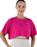 Pink oversize crop top