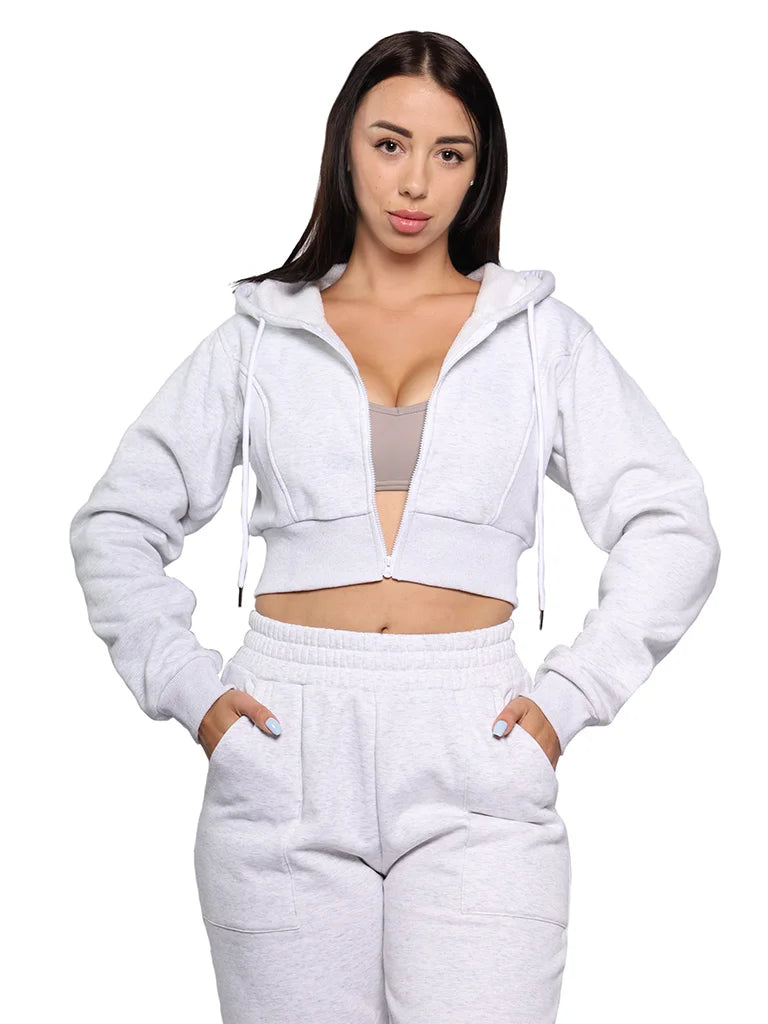 Cropped off white outlet hoodie