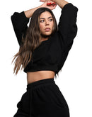 Women oversize black pullover