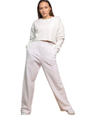 White long sweatpants for women