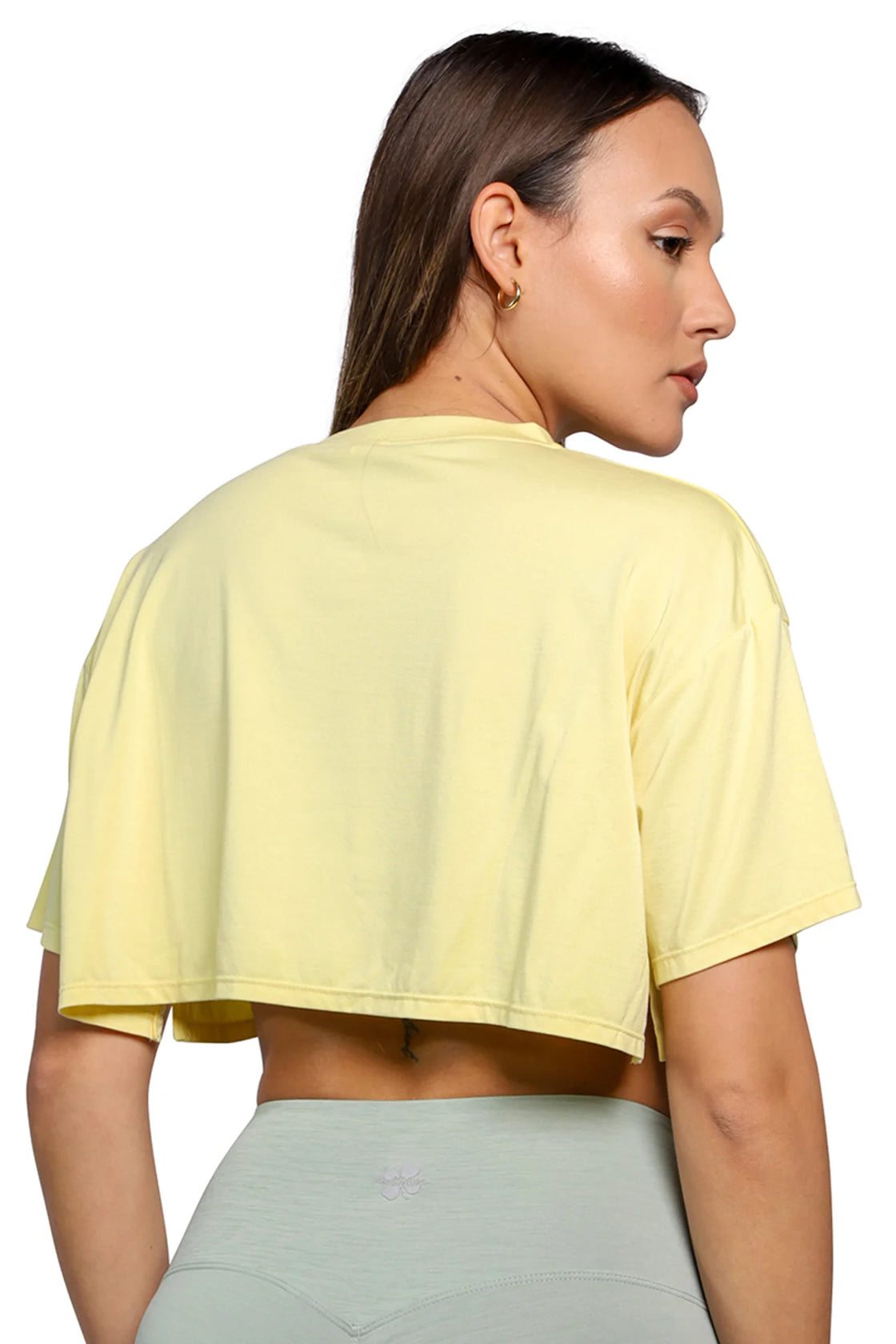 Yellow crop t-shirt