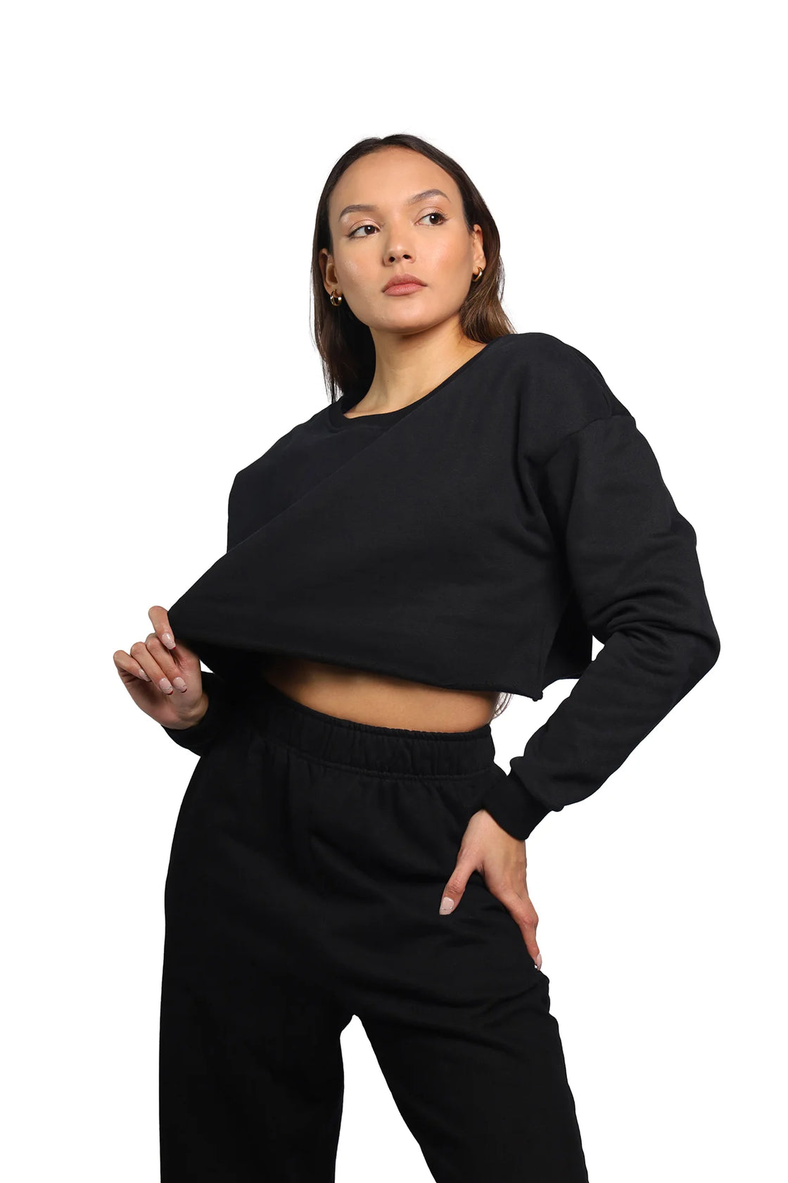 Black long sleeve pullover