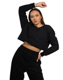 Black sweater cropped