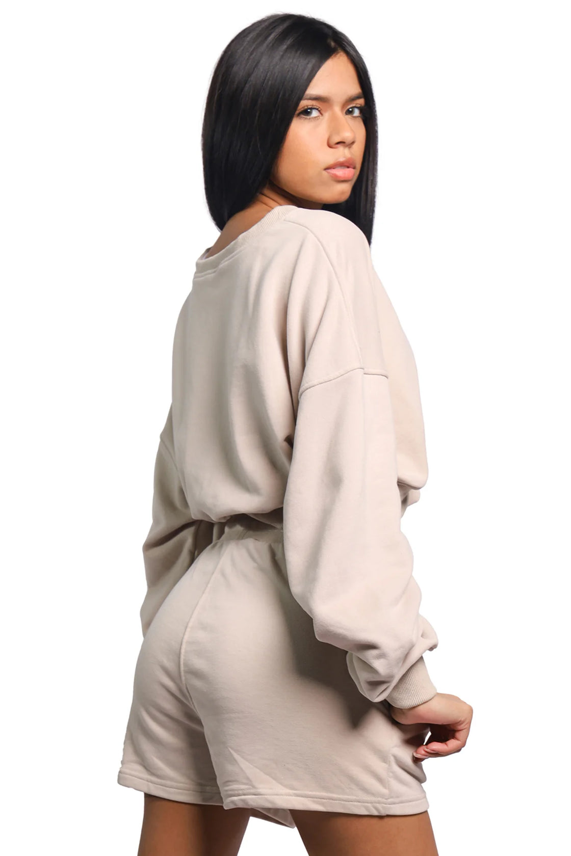 Oversize tan pullover