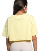 Crop top yellow from back