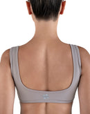 Tan bra from back