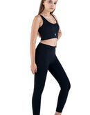 Compression Training Set in black, matching leggings and sports bra