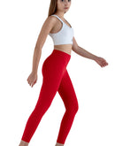Red leggings for yoga and gym