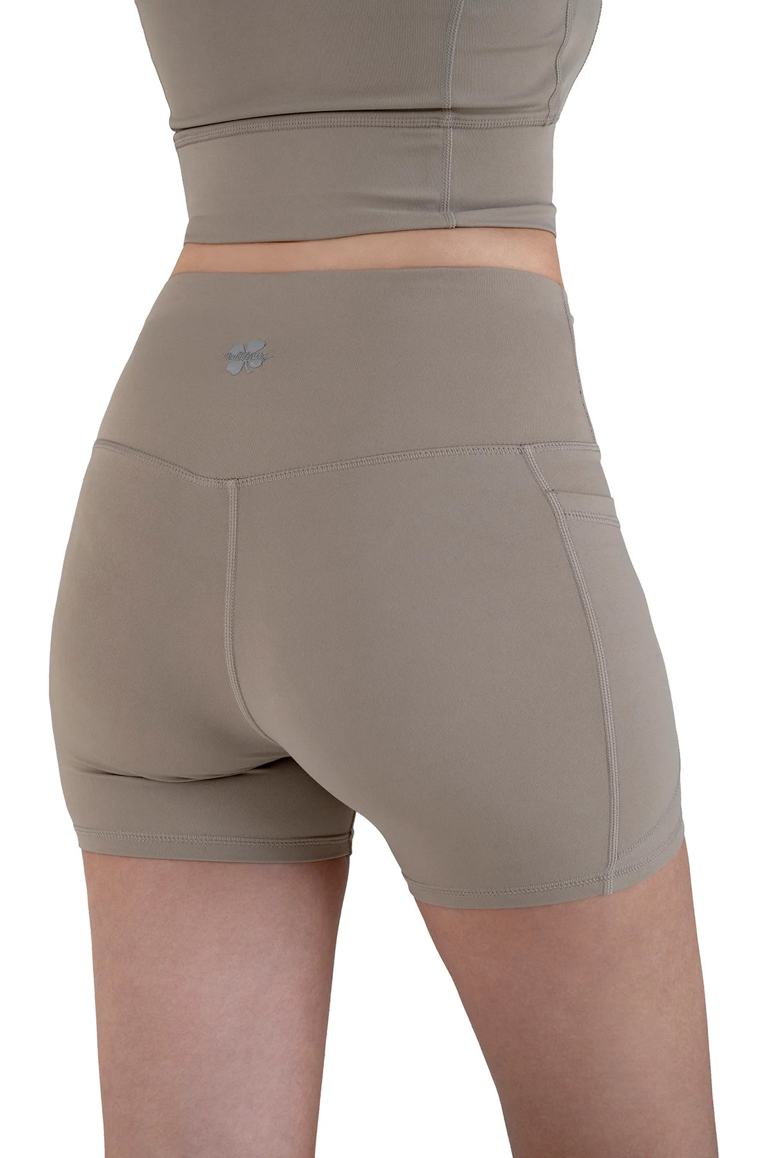 Beige Shorts with Pockets